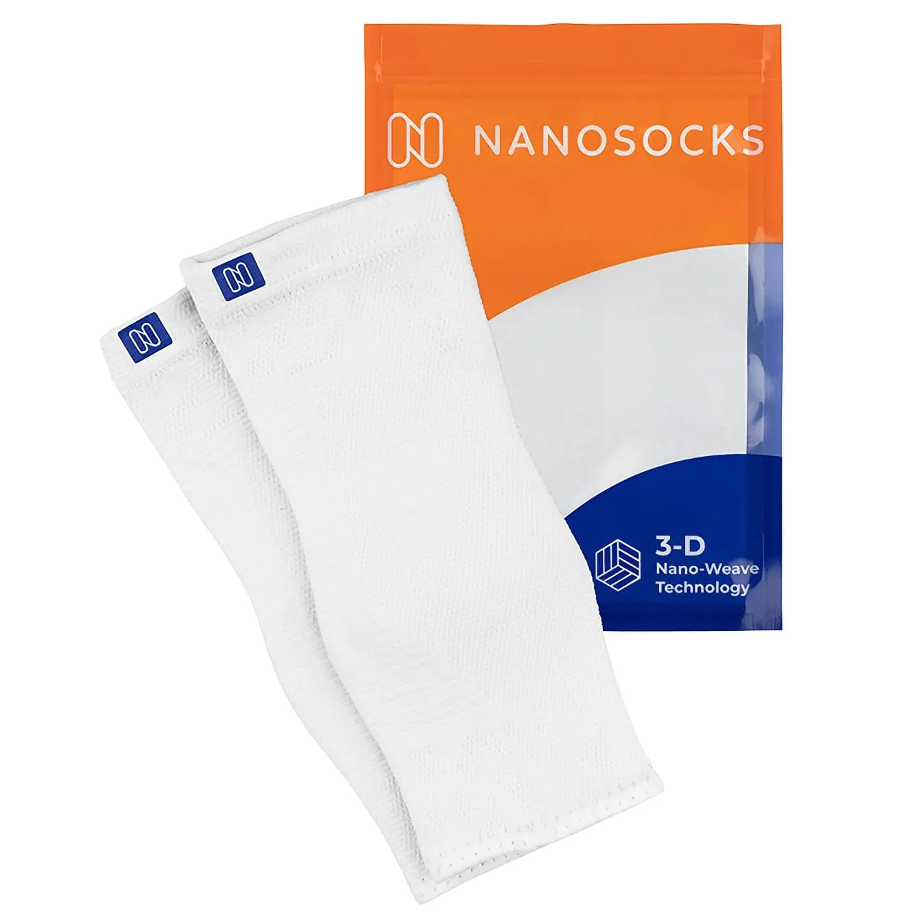 Compression Socks for Women & Men (1 Pair) - BEST Ankle Brace Support Sleeve for Neuropathy, Plantar Fasciitis, Diabetic Foot Nerve Pain Relief - Toeless (Large, White)