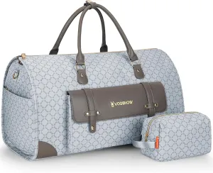 Convertible Garment Bag with Shoe Compartment, Carry On Garment Bags for Travel, Waterproof Garment Duffle Bag with Toiletry Bag, 2 in 1 Hanging Dress Suitcase Suit Travel Bags for Women and Men