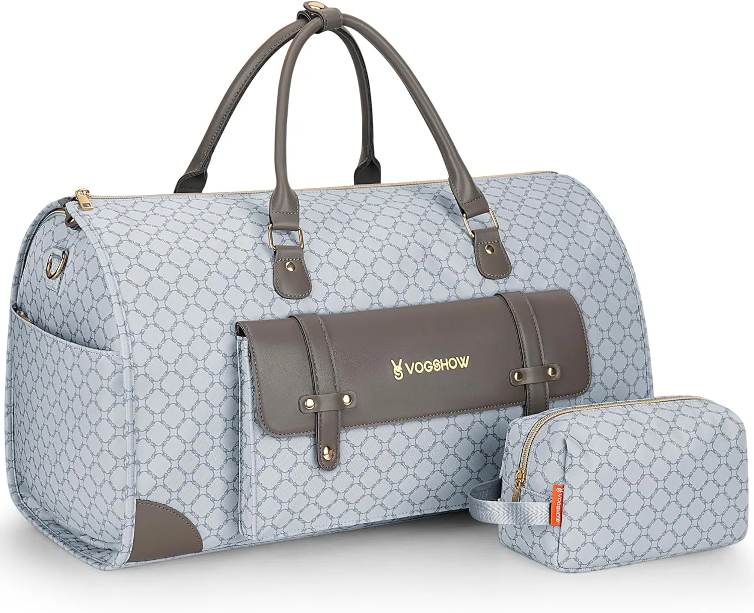 Convertible Garment Bag with Shoe Compartment, Carry On Garment Bags for Travel, Waterproof Garment Duffle Bag with Toiletry Bag, 2 in 1 Hanging Dress Suitcase Suit Travel Bags for Women and Men