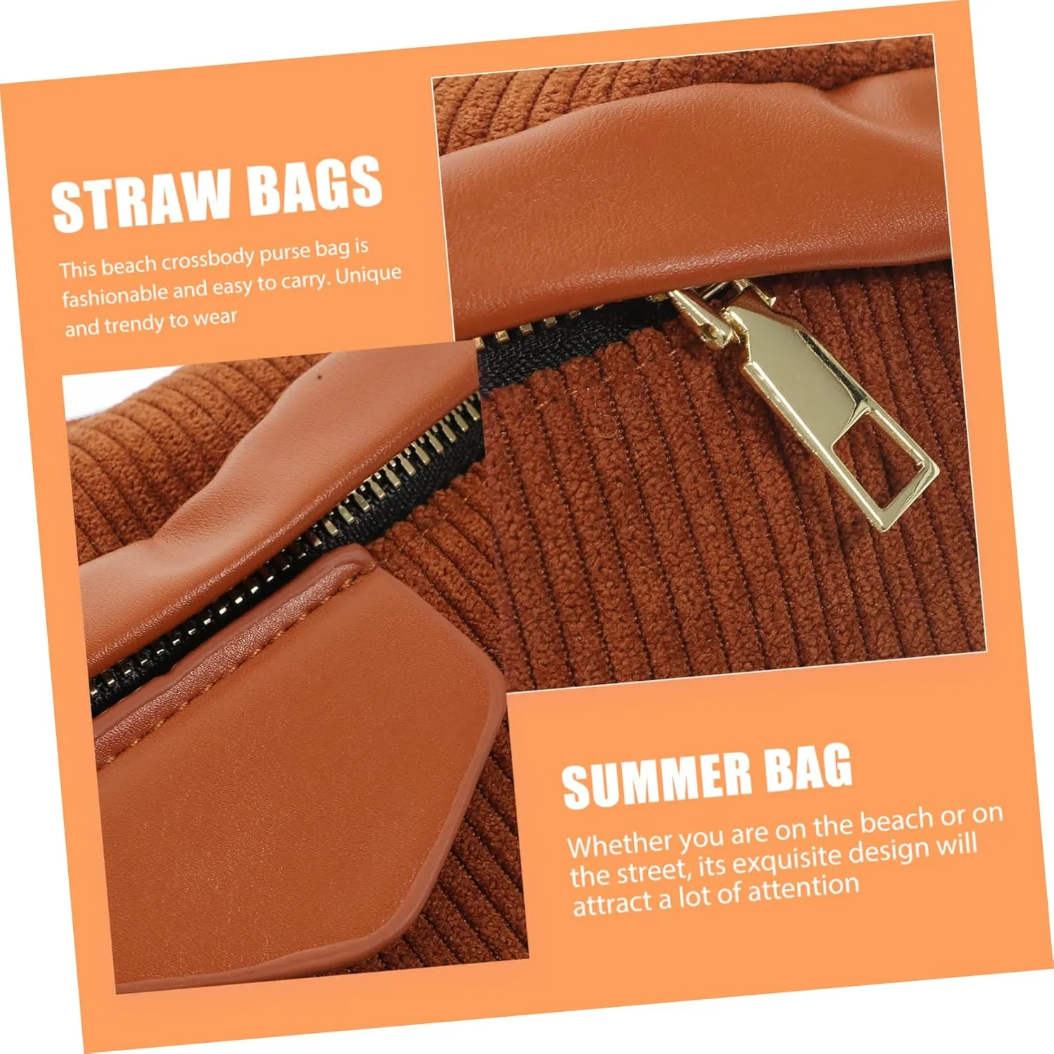 Corduroy Chest Bag Fanny Pack Crossbody Purses for Women Crossbody Travel Fanny Pack for Men Man Carrying Bag Girls Waist Bags Sports Fanny Pack Man Fanny Bag Outdoor