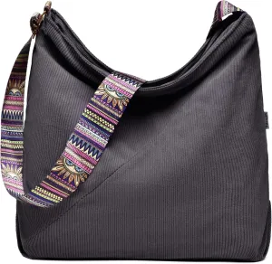 Corduroy Hobo Bag for Women Large Fashion Crossbody Bags Fashion shoulder Bag Purse Travel Tote Bag