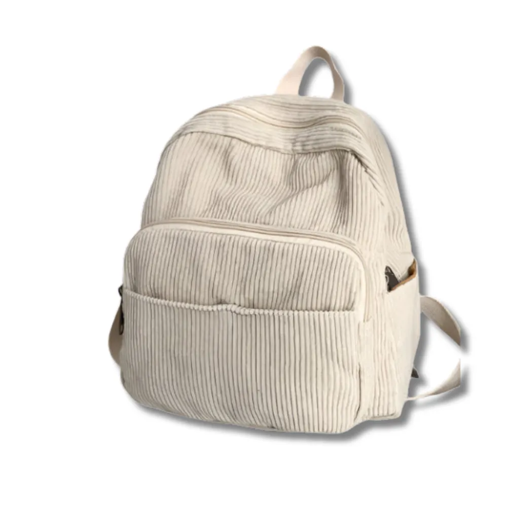 corduroy small backpack.