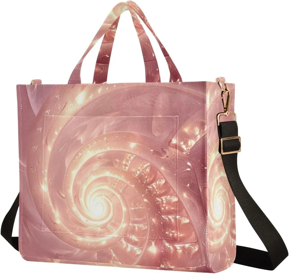 Corduroy Tote Bag Illuminated Rose Fire Women Crossbody Bag with Detachable and Adjustable Shoulder Strap