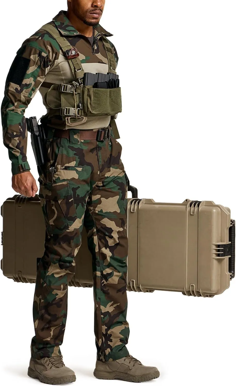 CQR Men's Tactical Pants, Water Resistant Ripstop Cargo Pants, Lightweight EDC Work Hiking Pants, Outdoor Apparel