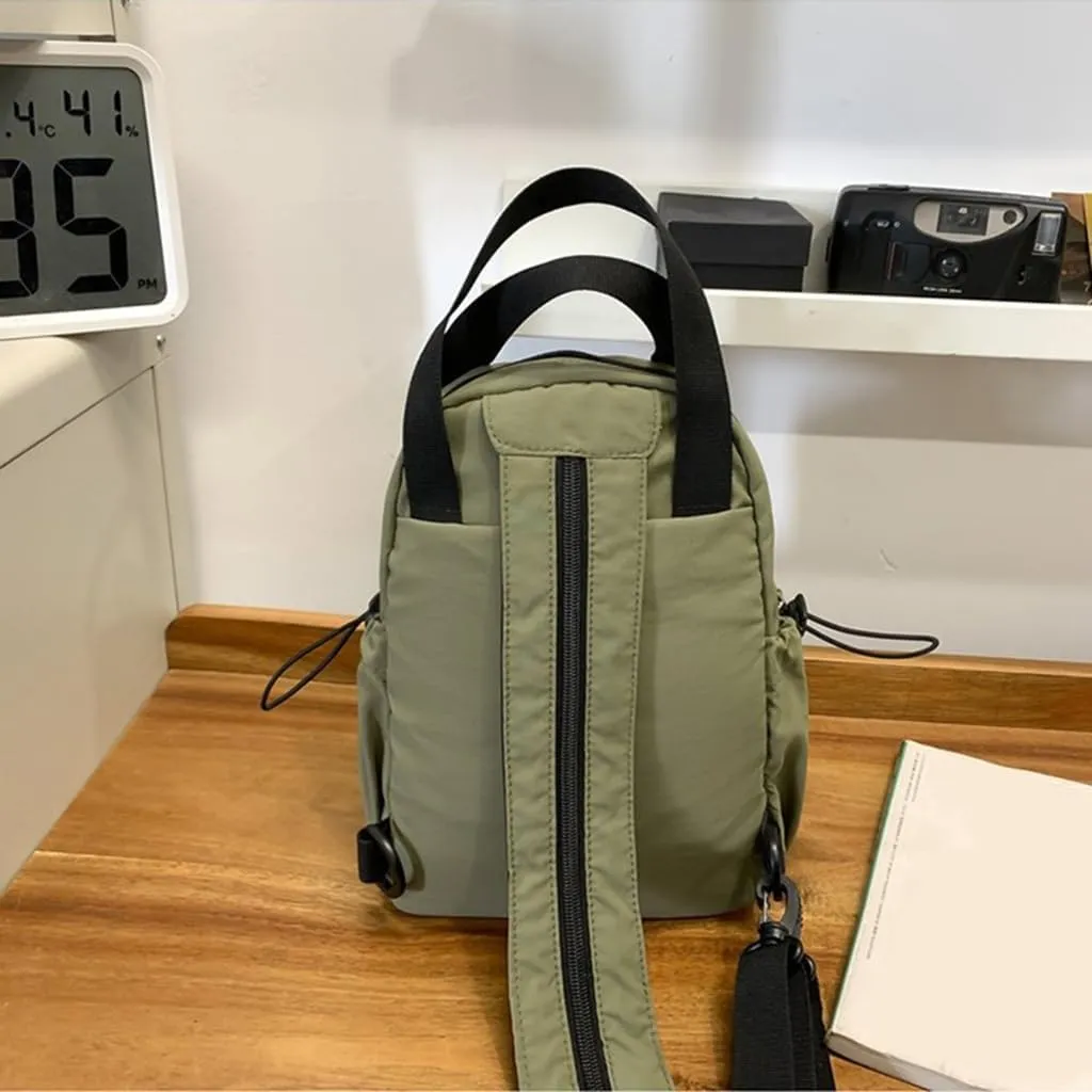 Crossbody Backpack Shoulder Bag Nylon Slings Bag Casual Daypack Rucksack