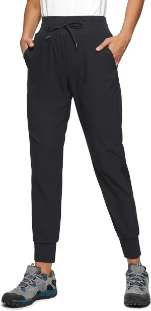 CRZ YOGA Athletic High Waisted Joggers for Women 27.5" - Lightweight Workout Travel Casual Outdoor Hiking Pants with Pockets