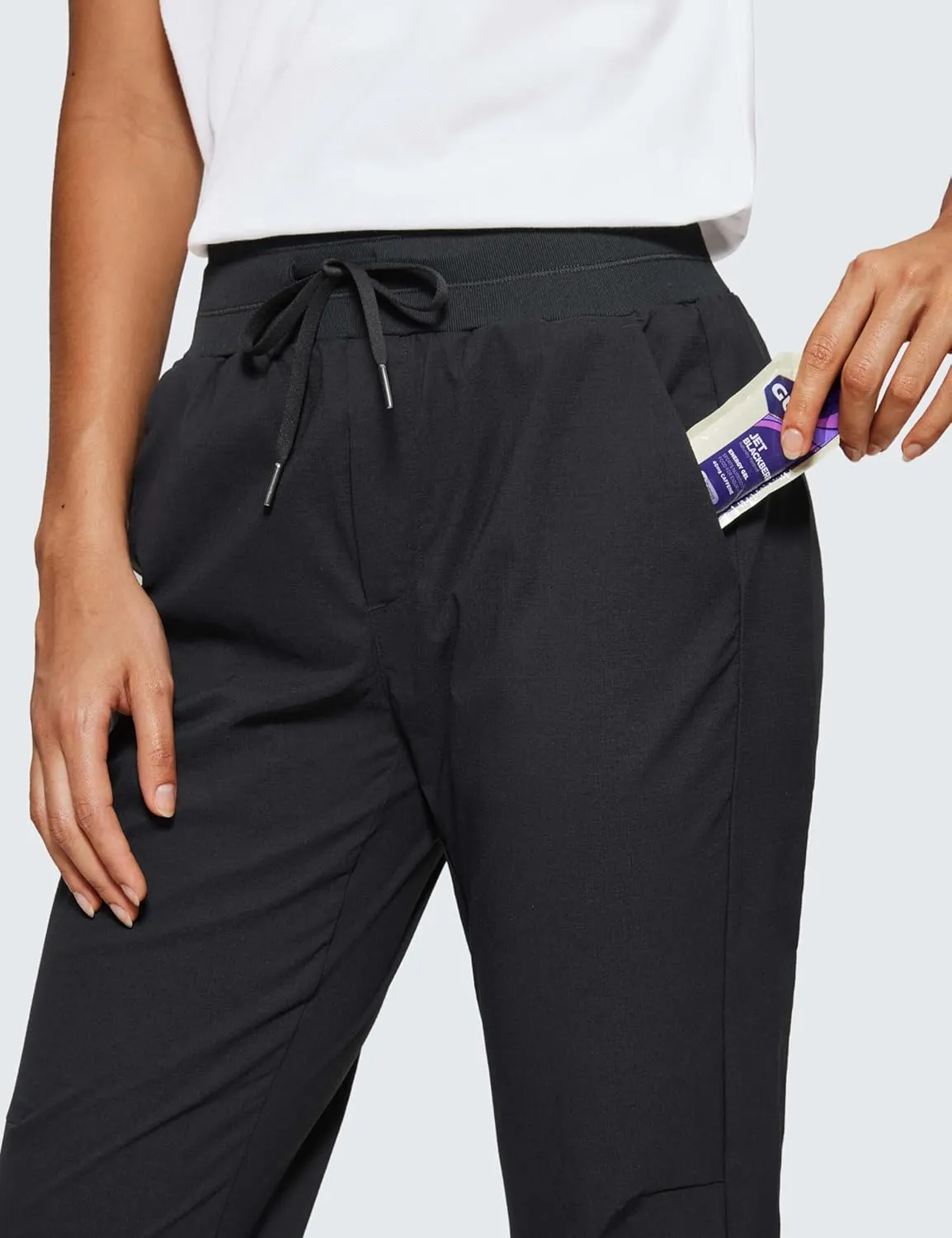 CRZ YOGA Athletic High Waisted Joggers for Women 27.5" - Lightweight Workout Travel Casual Outdoor Hiking Pants with Pockets
