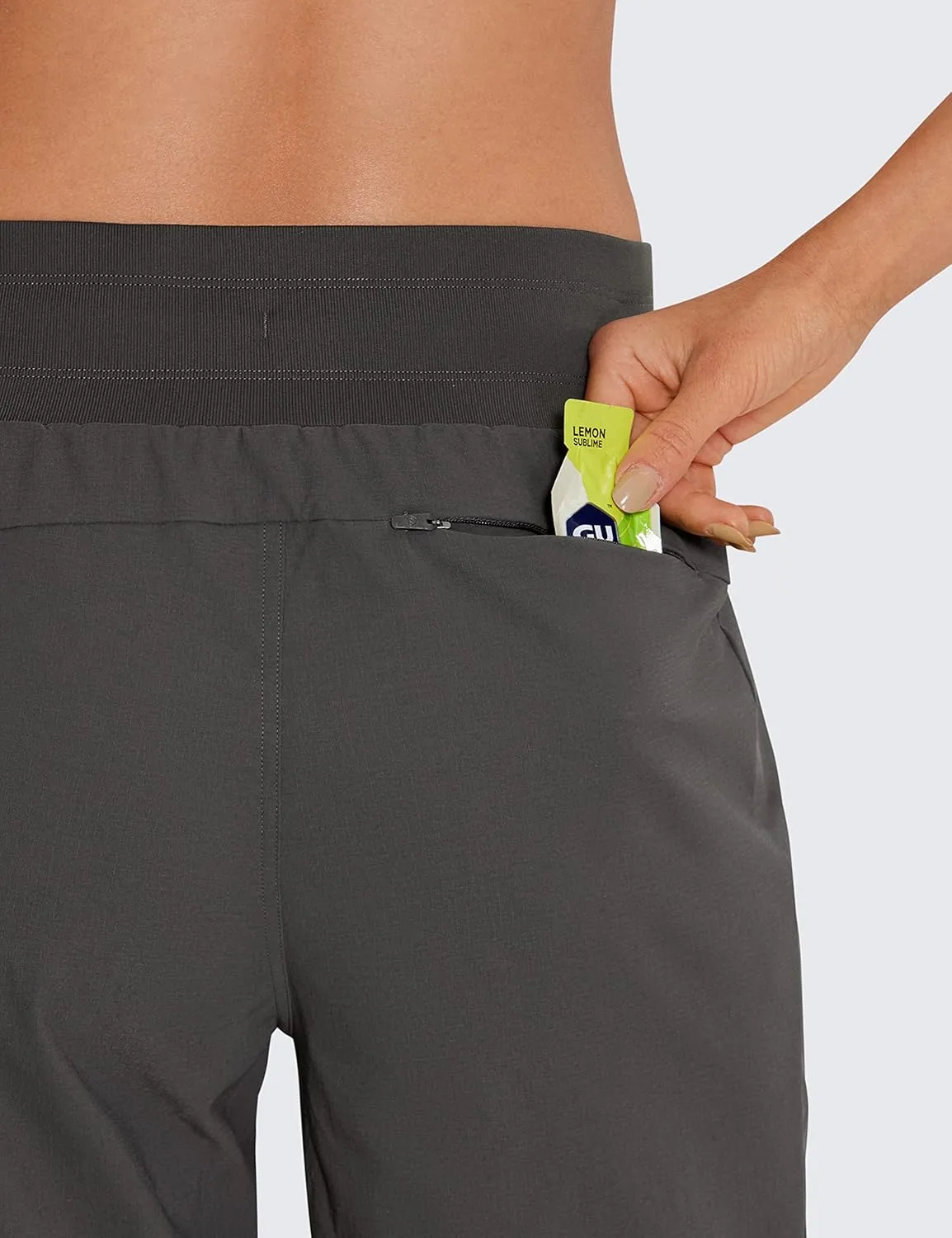 CRZ YOGA Athletic High Waisted Joggers for Women 27.5" - Lightweight Workout Travel Casual Outdoor Hiking Pants with Pockets