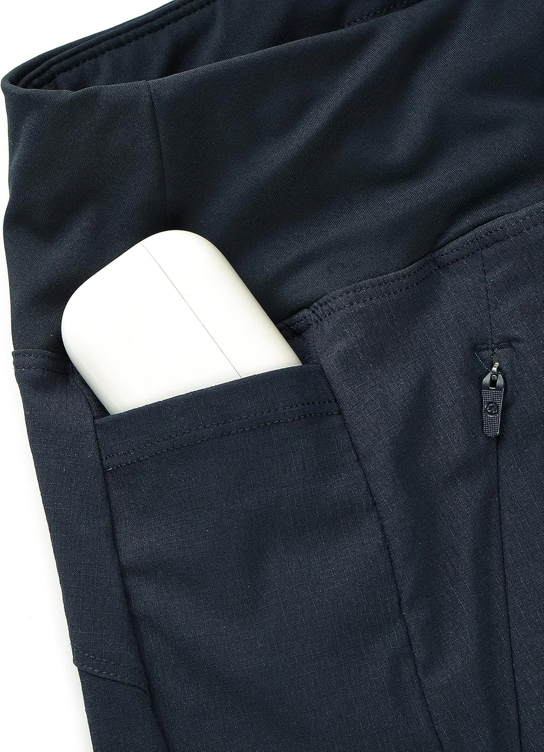 CRZ YOGA Women's Lightweight Mid Rise Hiking Shorts 4'' - Stretch for Athletic Summer Travel Outdoor Golf with Zip Pockets