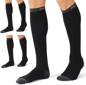 CS CELERSPORT 3 Pairs Compression Socks 20-30mmHg for Men Running Athletic Support Socks