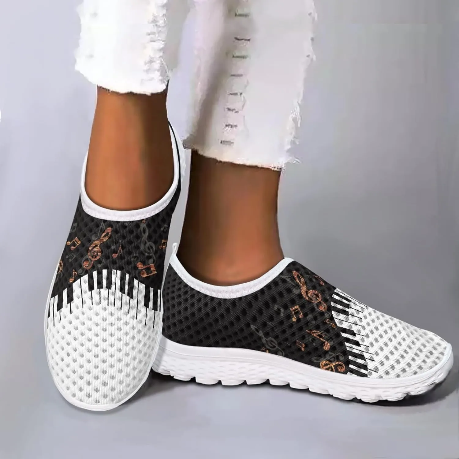 Cumagical Walking Shoes Breathable Mesh Wide Width Design Non Binding Upper for Comfort