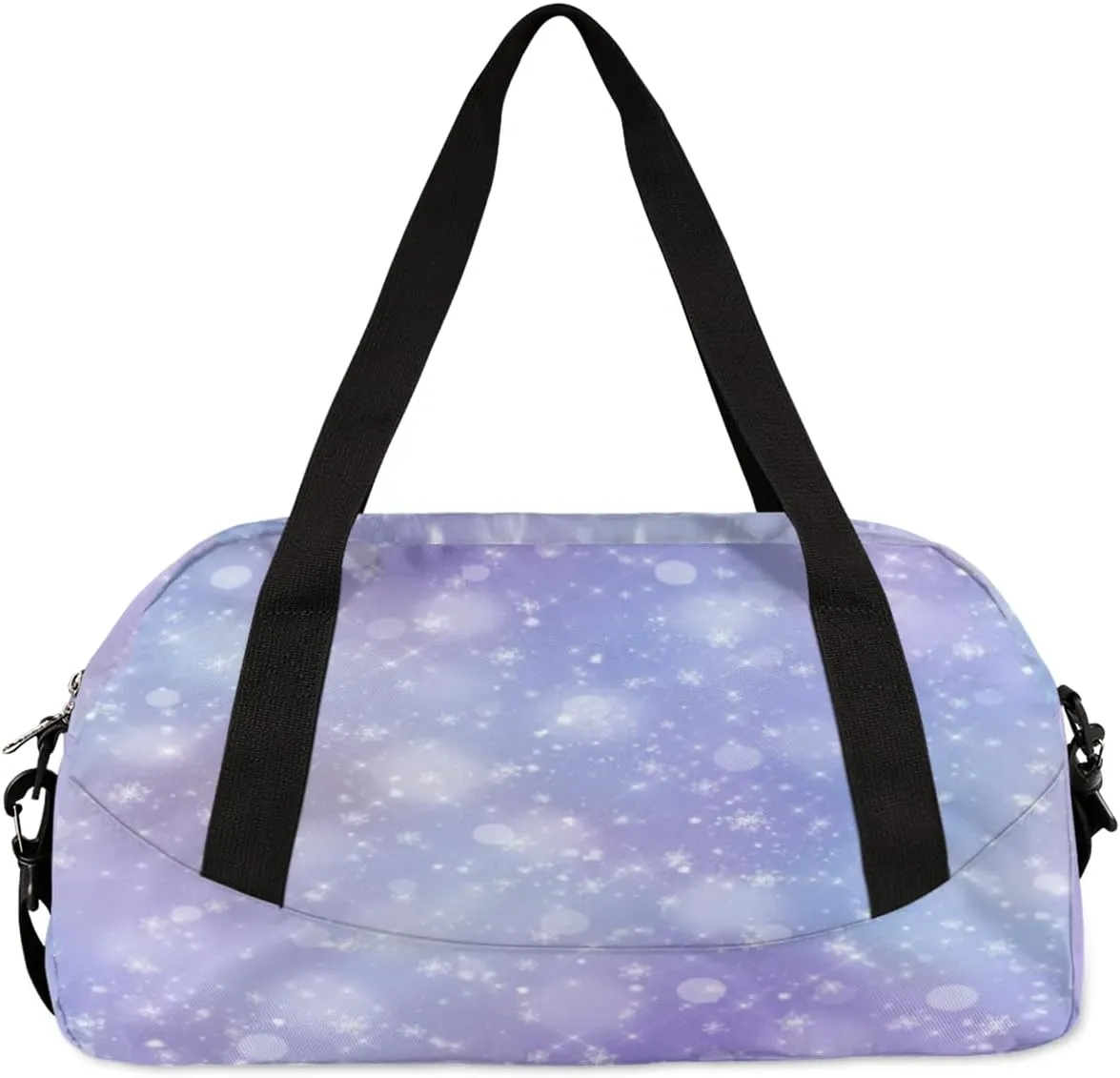 Custom Kids Duffel Overnight Bag Personalized Dance Bag Travel Duffel Bag for Girls Boys Customized Kids Gifts- Purple Cheer Gymnast