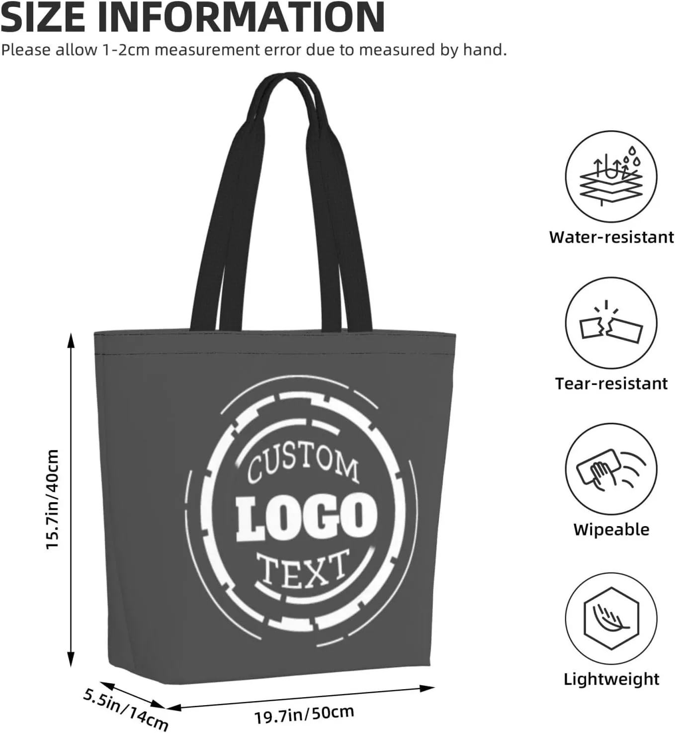 Custom Tote Bags For Women Customized Canvas Gift Bags With Logo Personalized Wedding Canvas Bag Music Tote Bag ﻿
