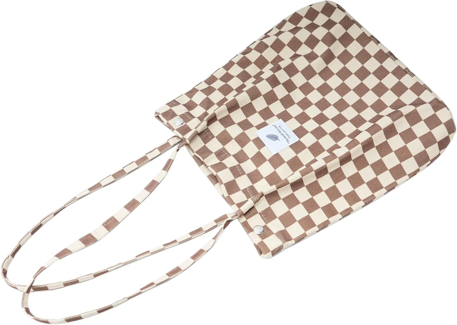 Cute Corduroy Tote Bag Canvas Shoulder Handbags for Women Travel Shopping