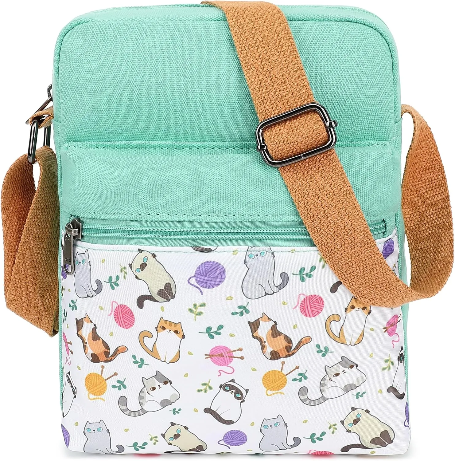 Cute Crossbody Bag and Purse Casual Canvas Shoulder Bag for Women