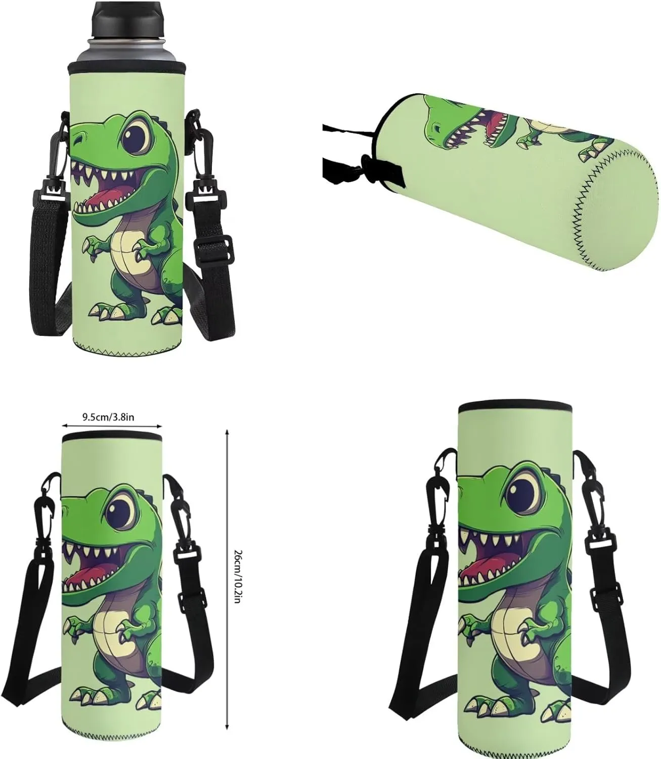 Cute Dinosaur Backpack for Kids 3-5 5-7 7-10 Boys School Bag with Lunch Bag Set Elementary Kindergarten School Bookbag Lunch Box Pencil Case Bottle Holder 4Pcs Preschool Back Pack Satchel