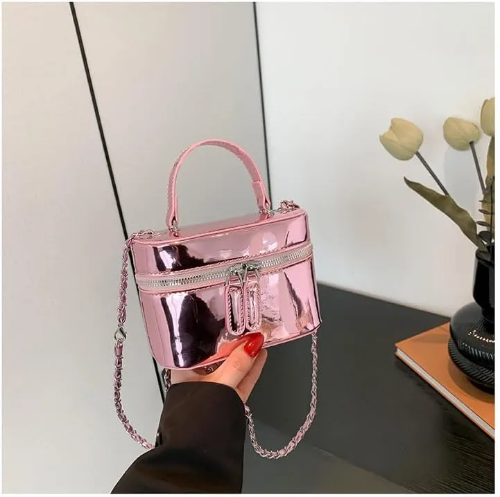 Cute Handbag Purse for Women, Sling Purse Aesthetic Grunge Top Handle Bag Fashion Y2K Shoulder Handbags Women Ladies (pink colour)