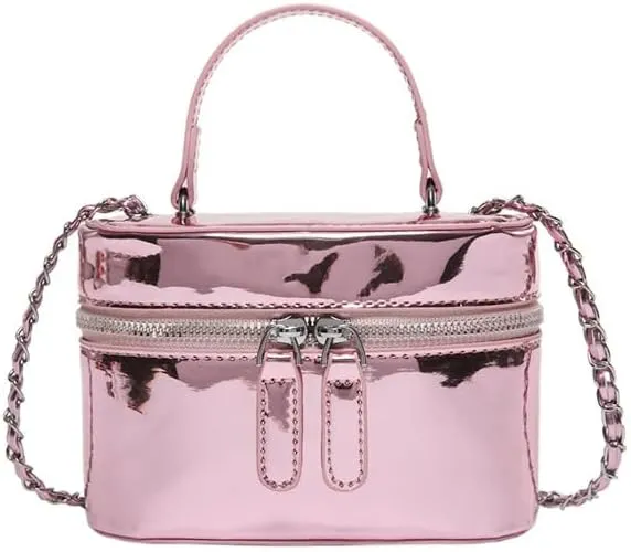 Cute Handbag Purse for Women, Sling Purse Aesthetic Grunge Top Handle Bag Fashion Y2K Shoulder Handbags Women Ladies (pink colour)