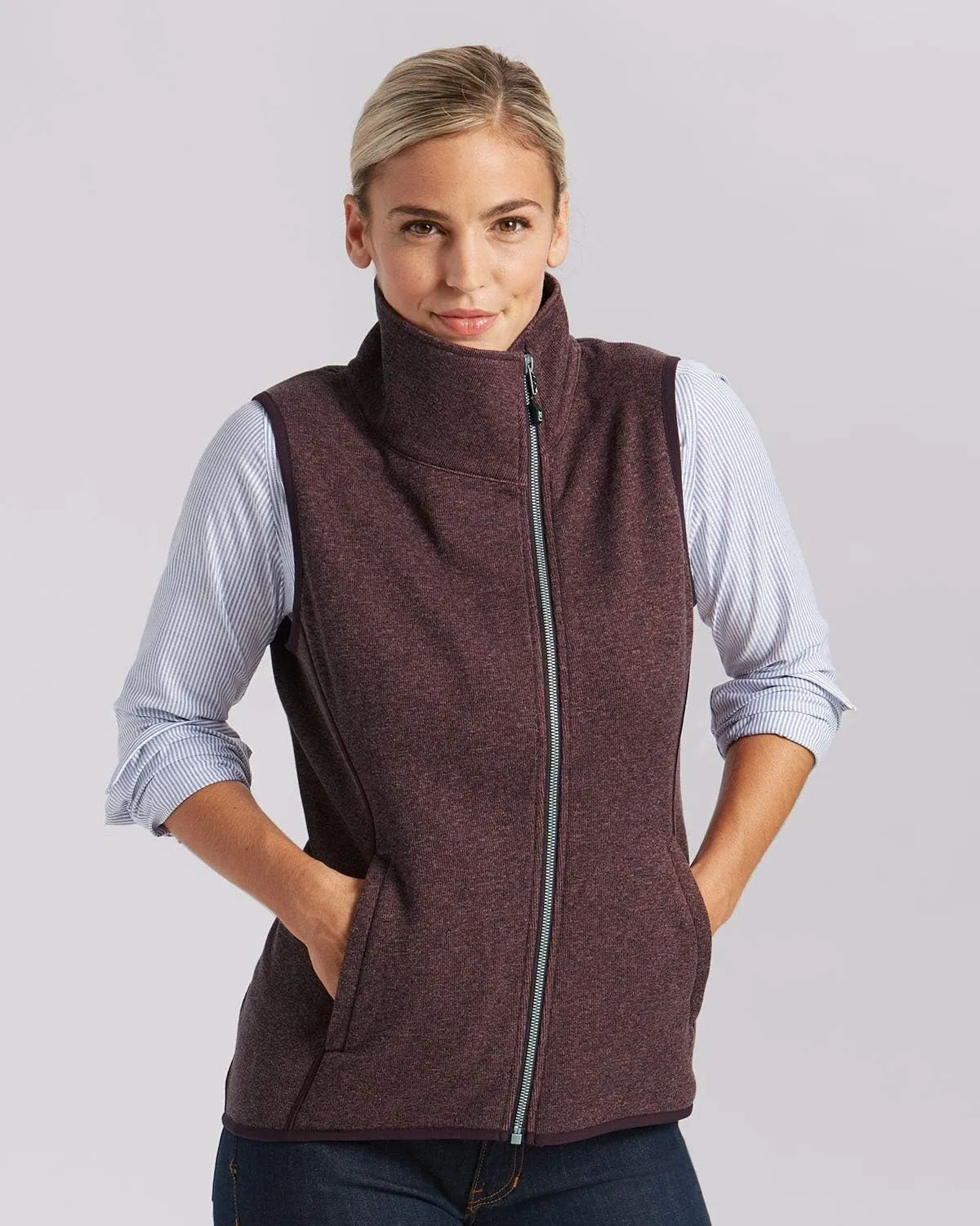 Cutter & Buck Rainier Primaloft Womens Eco Insulated Full Zip Puffer Vest