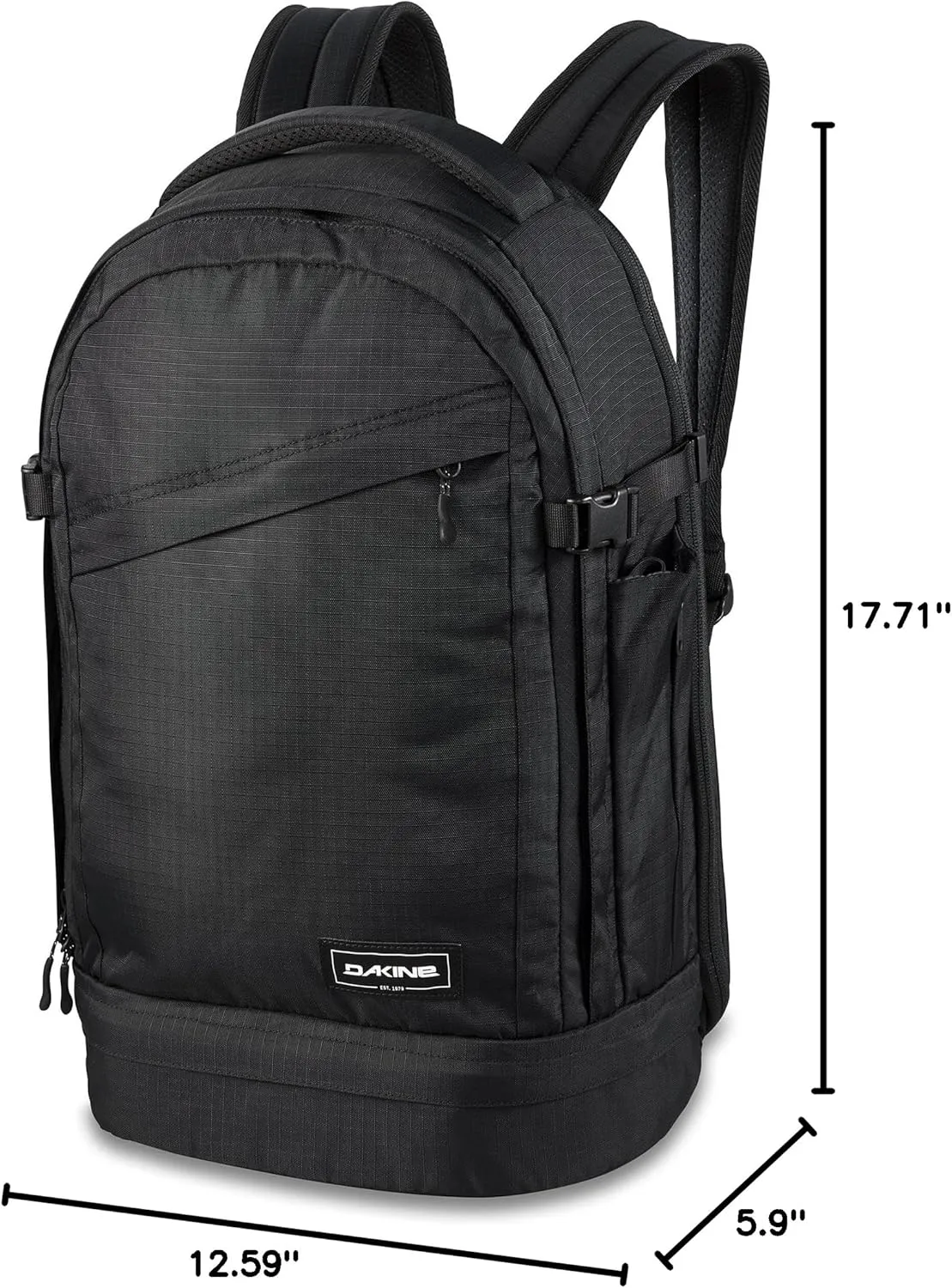 Dakine Verge Backpack 25L - Black Ripstop, One Size