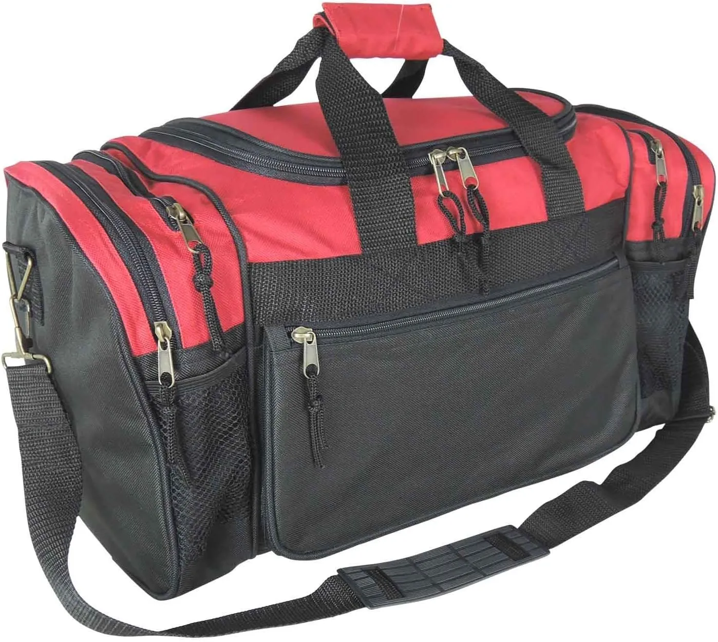 DALIX 20" Sports Duffle Bag w Mesh and Valuables Pockets Travel Gym