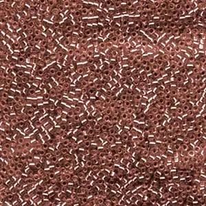 DB 1202, Silver Lined Dark Cranberry - Miyuki Delica Beads - Size 11 - 5 grams - Japanese Cylinder Seed Beads - Wholesale & Retail