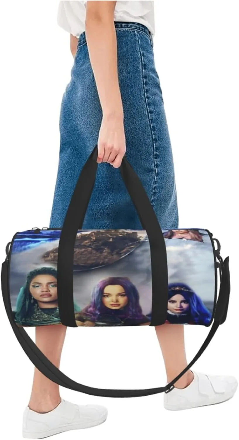 Desc-endants 3 Gym Bag for Women and Men, Gyms Waterproof Dufflebag Lightweight Carryon Gymbag