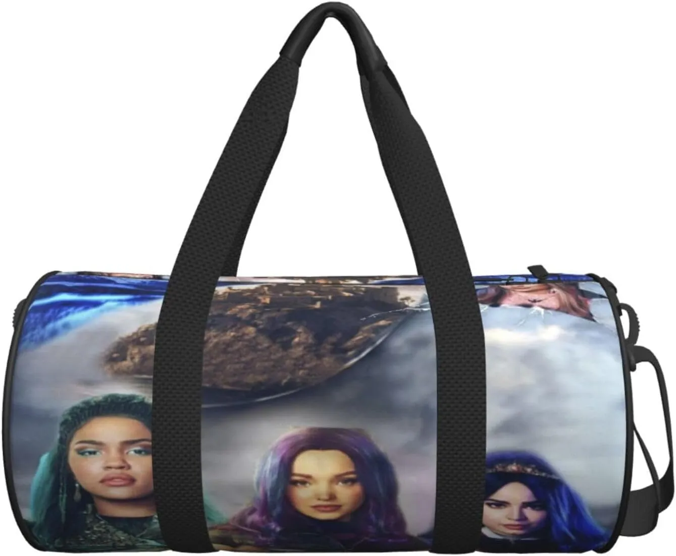 Desc-endants 3 Gym Bag for Women and Men, Gyms Waterproof Dufflebag Lightweight Carryon Gymbag