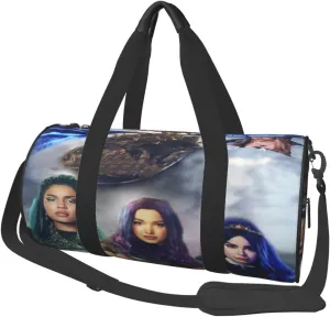 Desc-endants 3 Gym Bag for Women and Men, Gyms Waterproof Dufflebag Lightweight Carryon Gymbag