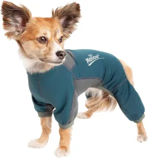 Dog Helios ® 'Rufflex' Stretchy Full Body Dog Tracksuit - Dog Fitness and Yoga Dog Clothes - Dog Jacket Featuring 4-Way-Stretch, Strategic Ventilation, Reflective and Quick-Dry Technology