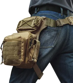 Drop Leg Bag for Men Women Military Tactical Thigh Pack Pouch Multifunctional Tactical Package Outdoor Hiking Thigh Bag