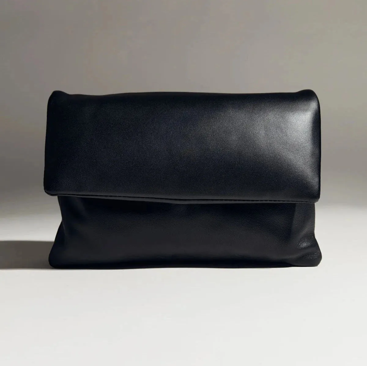 DUAL ENVELOPE CLUTCH - BLACK