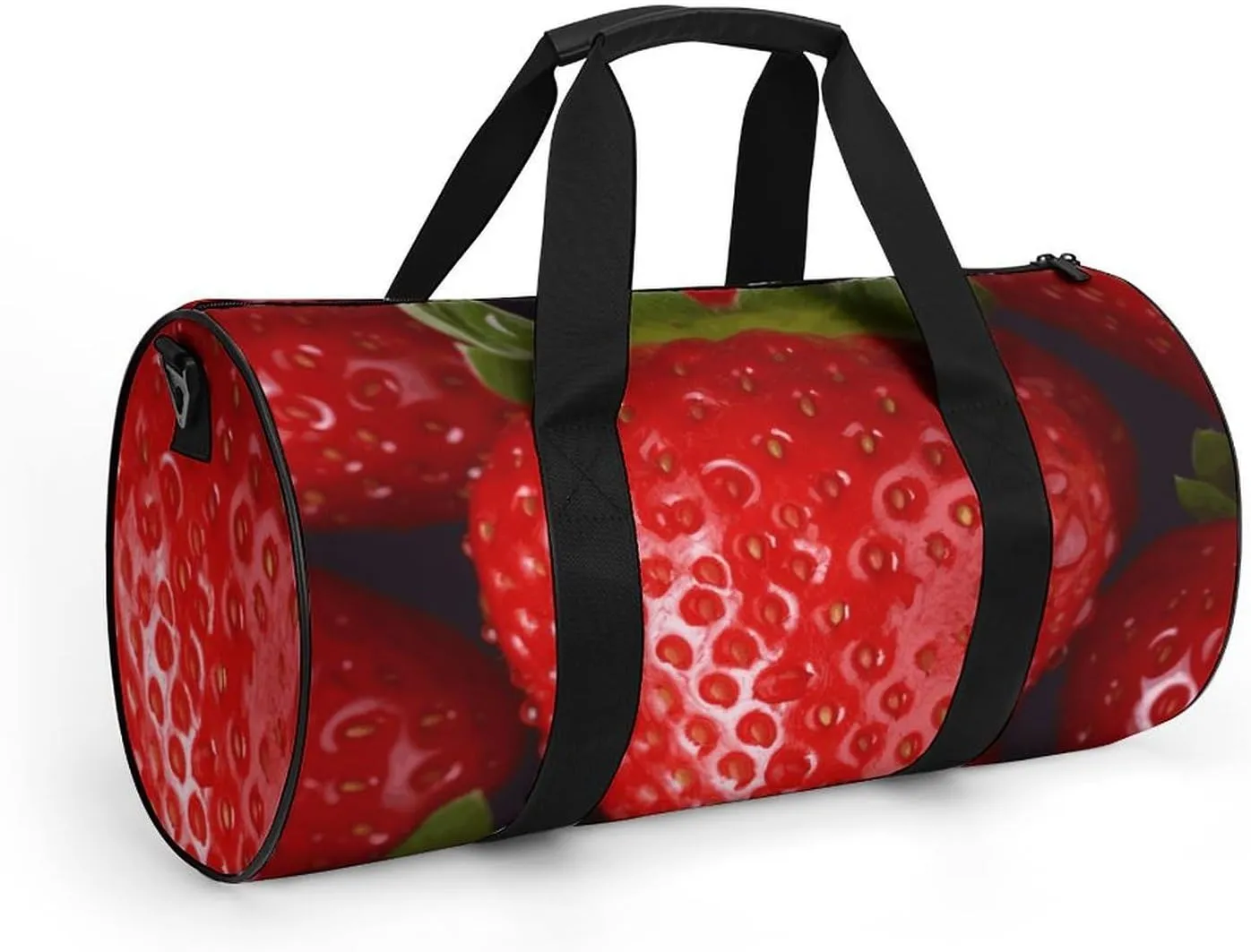 Duffel Bag for Men Women Gym Bag Red Strawberry Travel Duffel Bag Waterproof Overnight Bag for Sports Workout