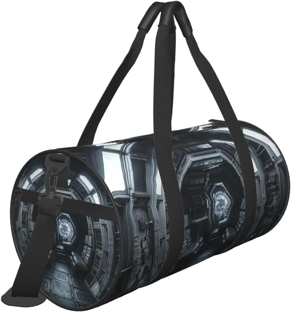 Duffel Bag for Men Women Small Gym Bag Space Capsule Interior Travel Duffel Bag Waterproof Overnight Bag for Sports Workout