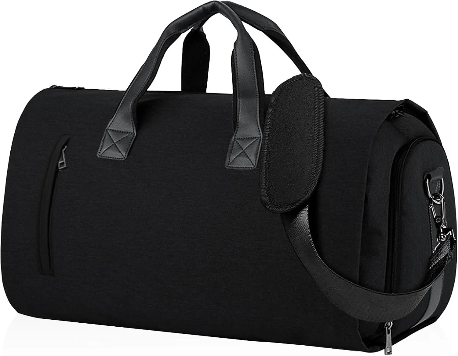 Duffle Bag Carry On Garment Bag for Travel Bags Men Women Business Weekend,Convertible Garment Bag Duffel Bag Large Foldable Luggage Bag with Shoulder Strap,Hanging Suitcase Dress Suit Black