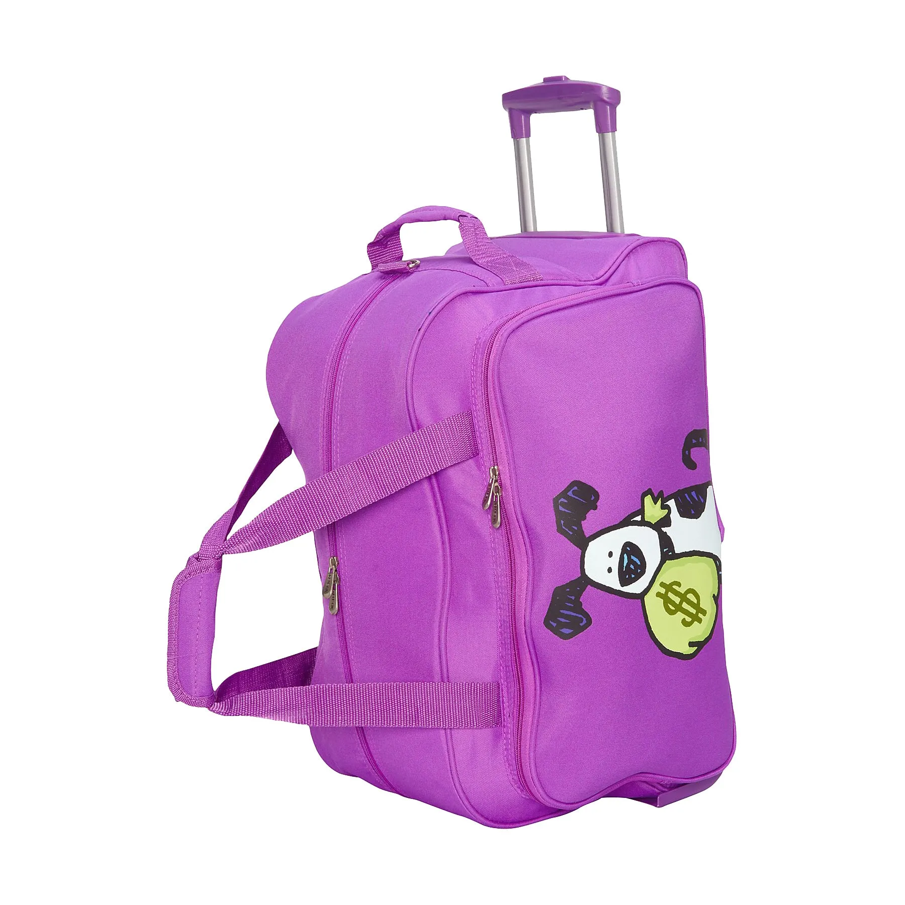 Ed Heck Lightweight 5-PC Spinner Luggage Set Purple-Money Doggie One Size U2