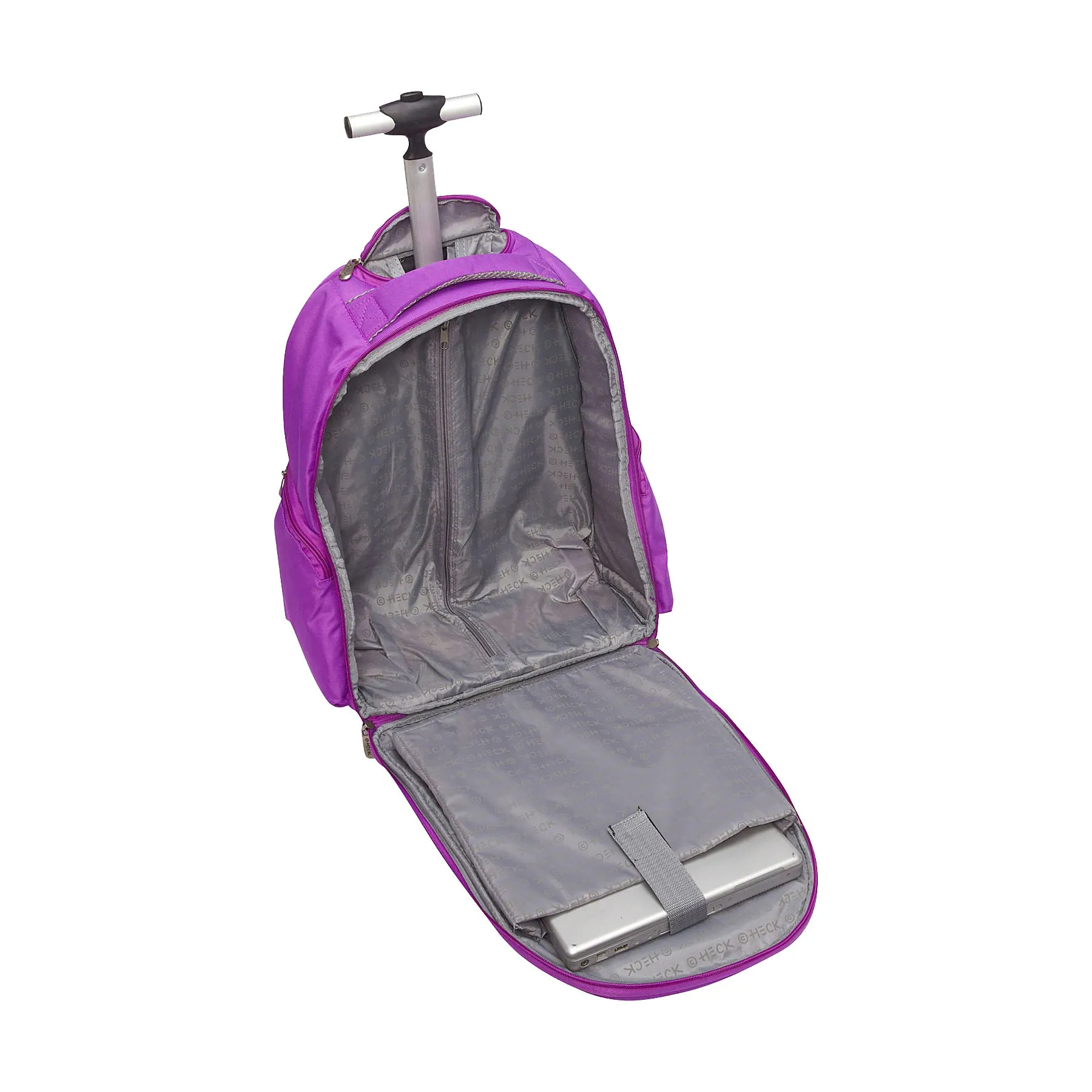 Ed Heck Lightweight 5-PC Spinner Luggage Set Purple-Money Doggie One Size U2