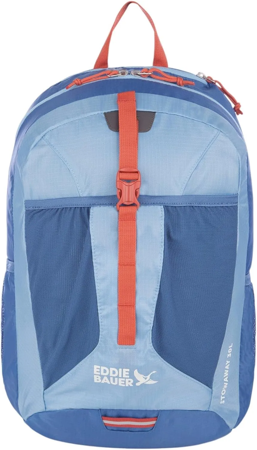 Eddie Bauer Stowaway Packable Backpack-Made from Ripstop Polyester, Coast Blue, 30L