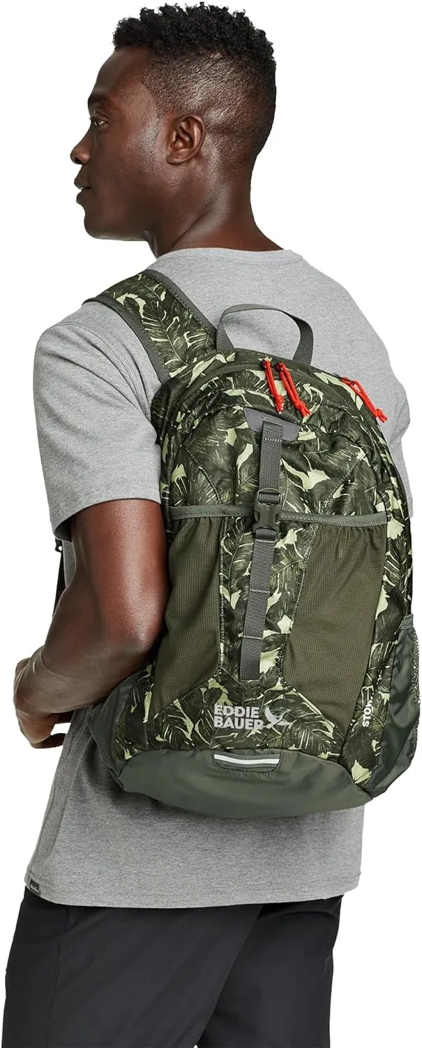 Eddie Bauer Stowaway Packable Backpack-Made from Ripstop Polyester, Maroon, 30L
