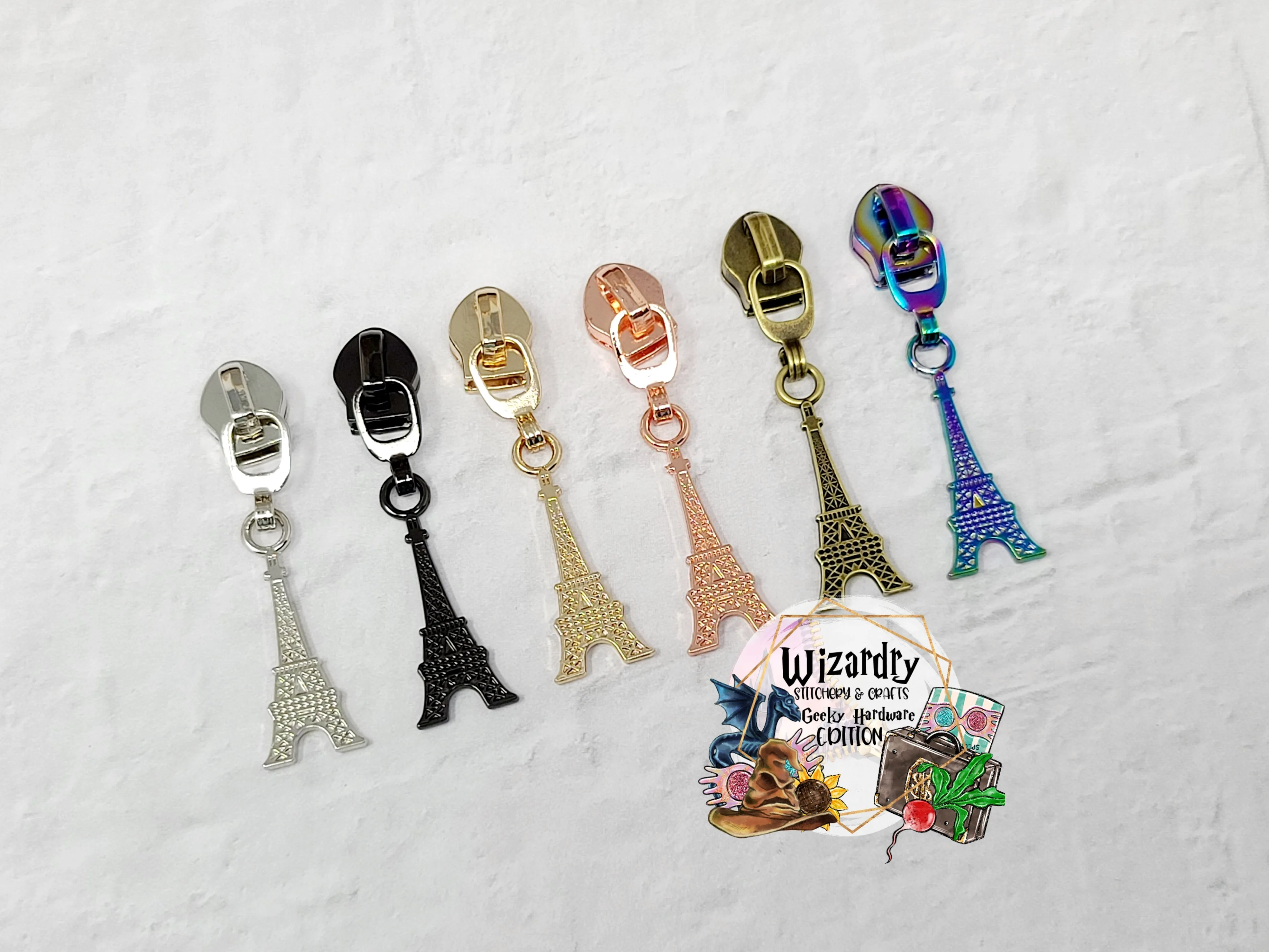 Eiffel Tower #5 Nylon Zipper Pulls