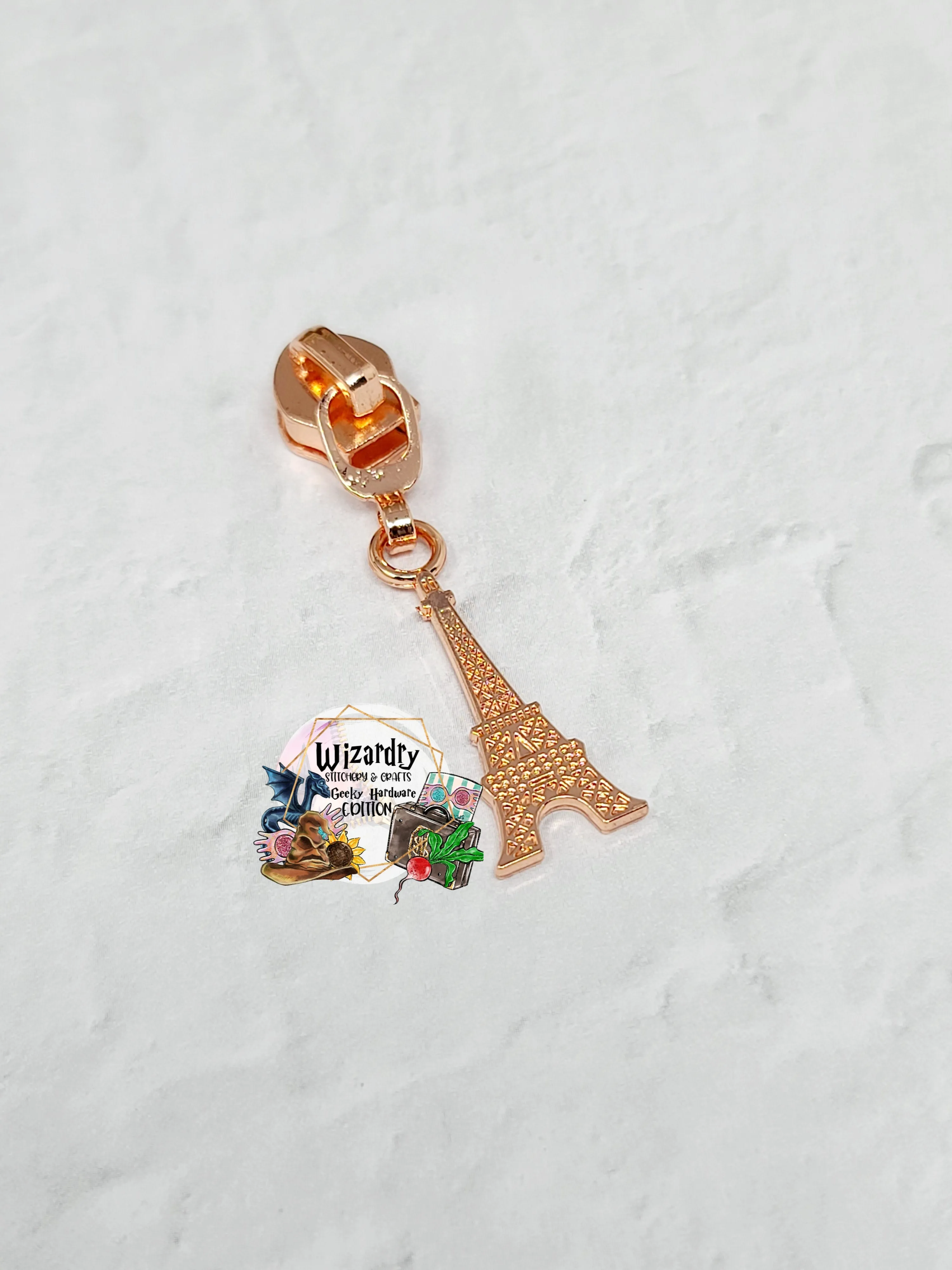 Eiffel Tower #5 Nylon Zipper Pulls