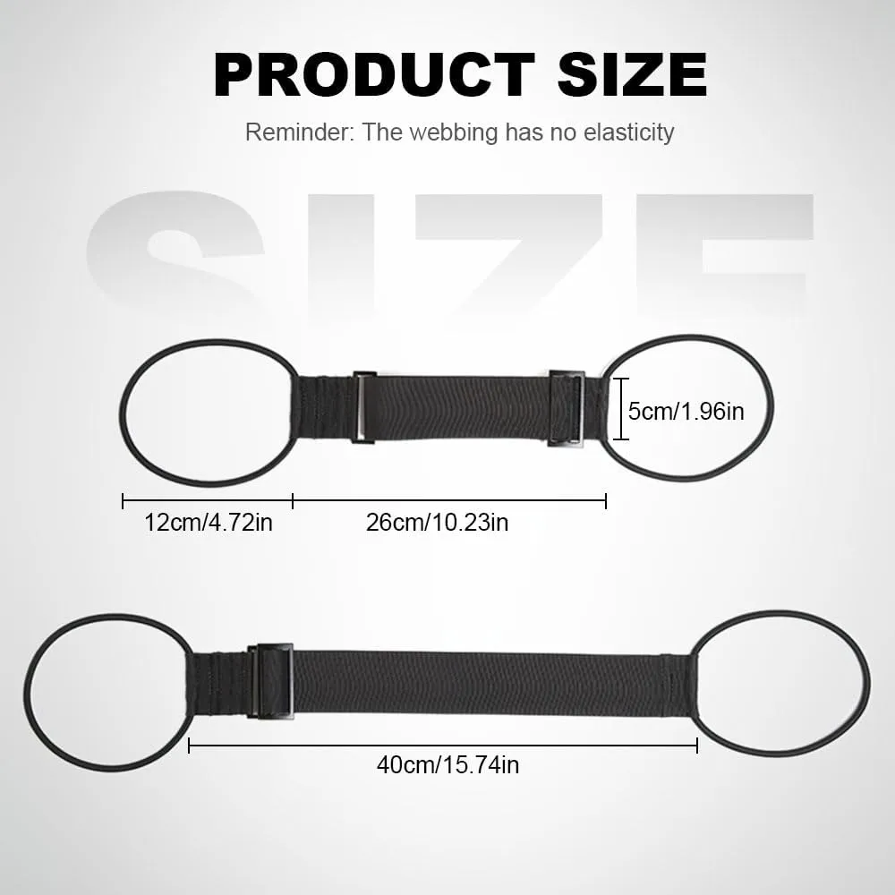 Elastic Fastening Belt for Luggage, 2024 New Luggage Straps Travel Belt for Suitcase Carry on Bag (Black Colorful 2)