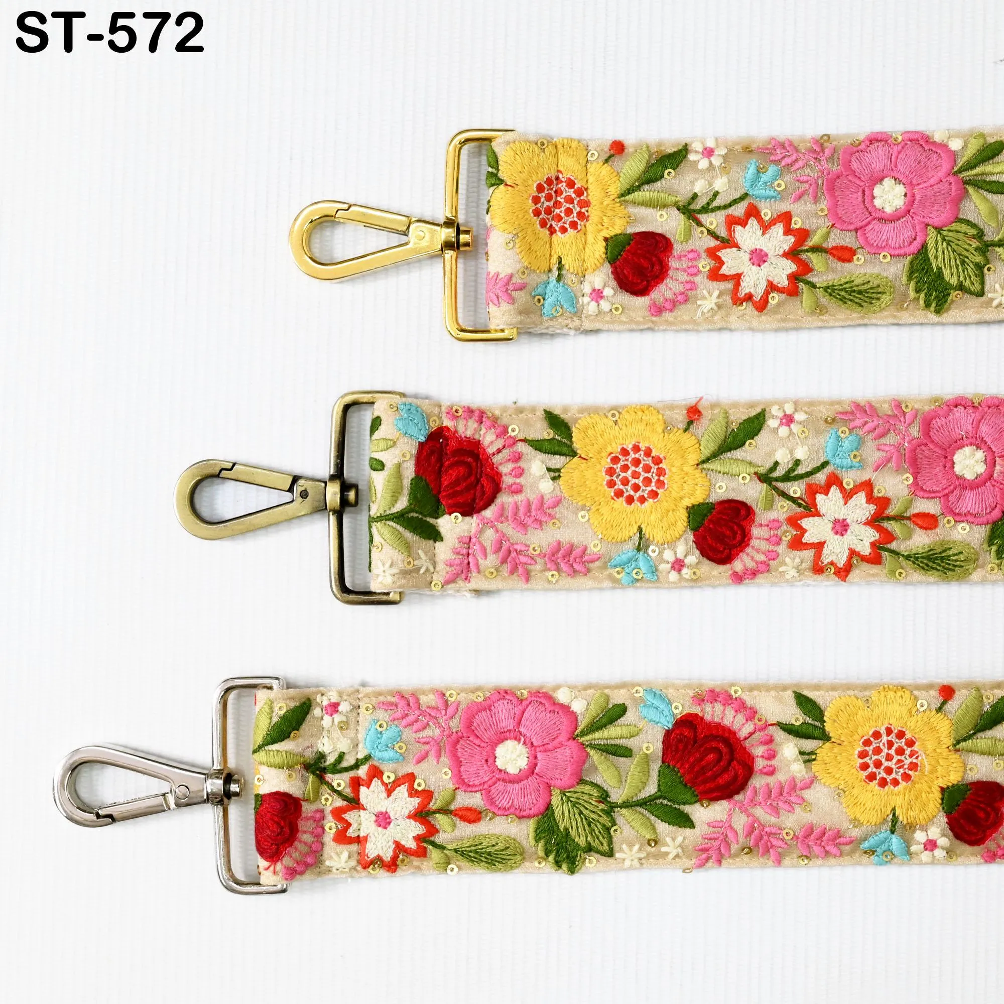Embroidered Purse Strap Crossbody Strap for Purses Handbag Boho Bag Strap Floral Embroidery Replacement Strap Boho Guitar Strap Gift for her