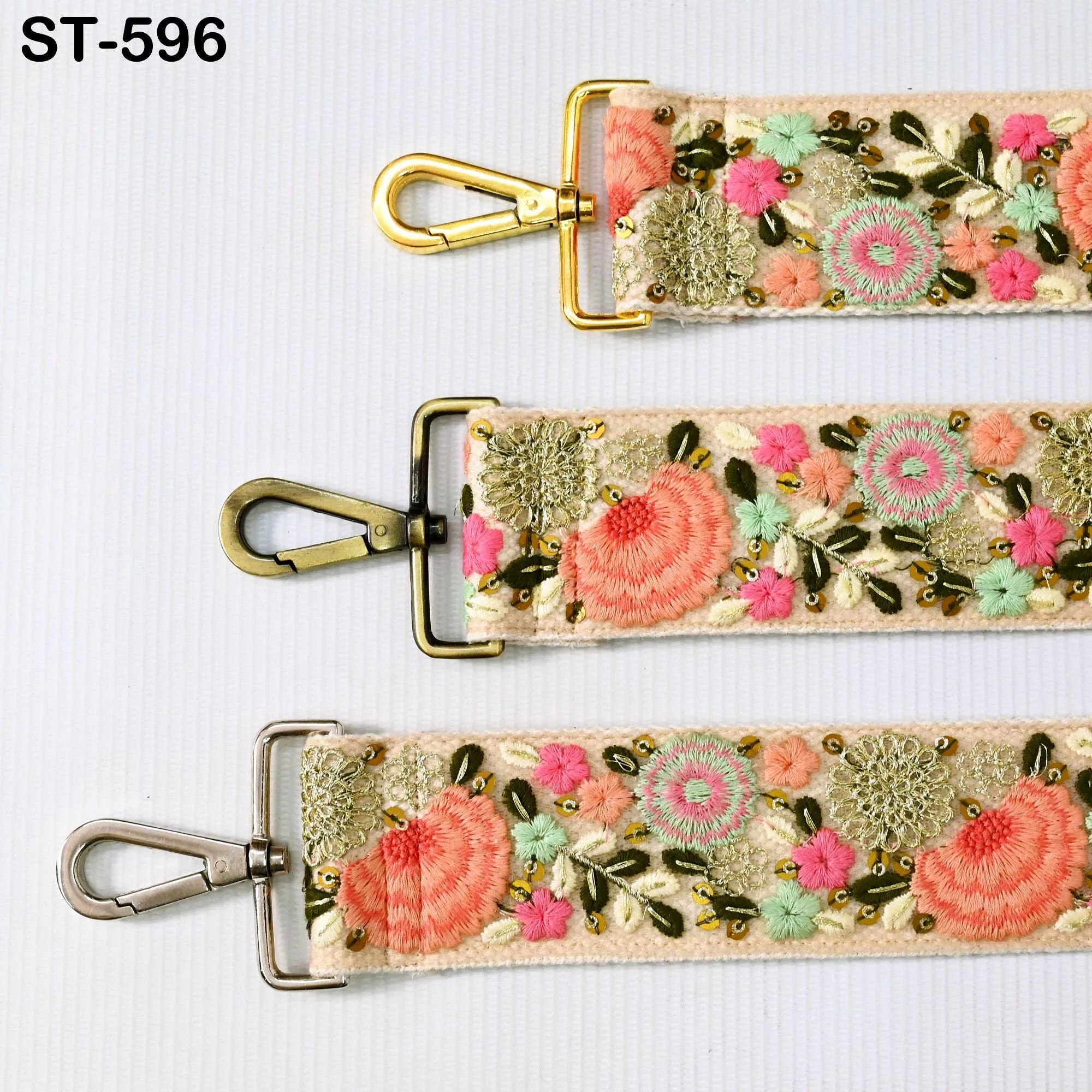 Embroidered Purse Strap Crossbody Strap for Purses Handbag Boho Bag Strap Floral Embroidery Replacement Strap Boho Guitar Strap Gift for her