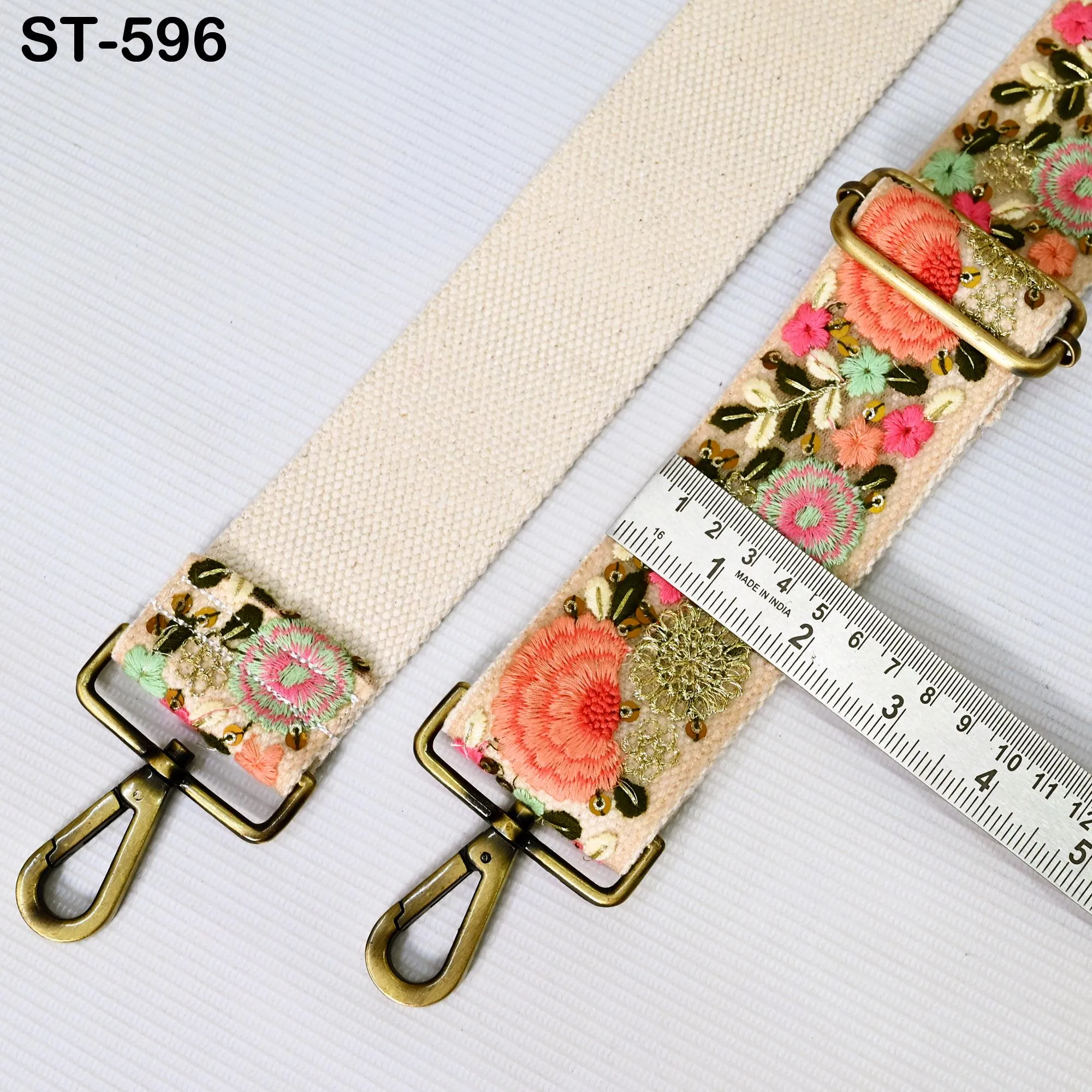 Embroidered Purse Strap Crossbody Strap for Purses Handbag Boho Bag Strap Floral Embroidery Replacement Strap Boho Guitar Strap Gift for her