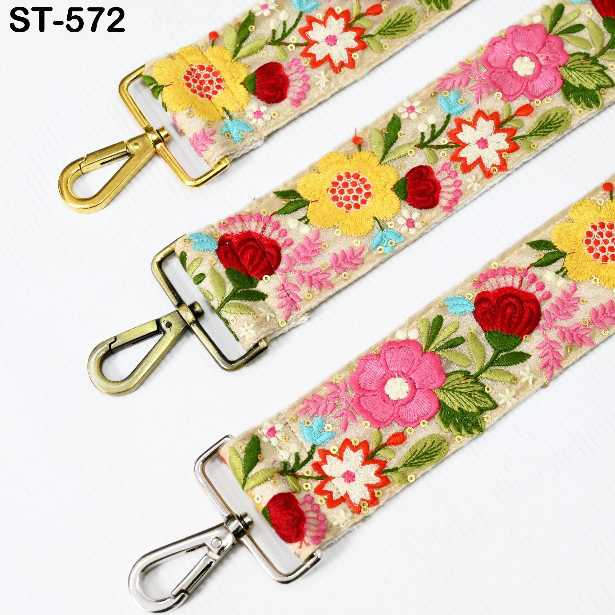 Embroidered Purse Strap Crossbody Strap for Purses Handbag Boho Bag Strap Floral Embroidery Replacement Strap Boho Guitar Strap Gift for her