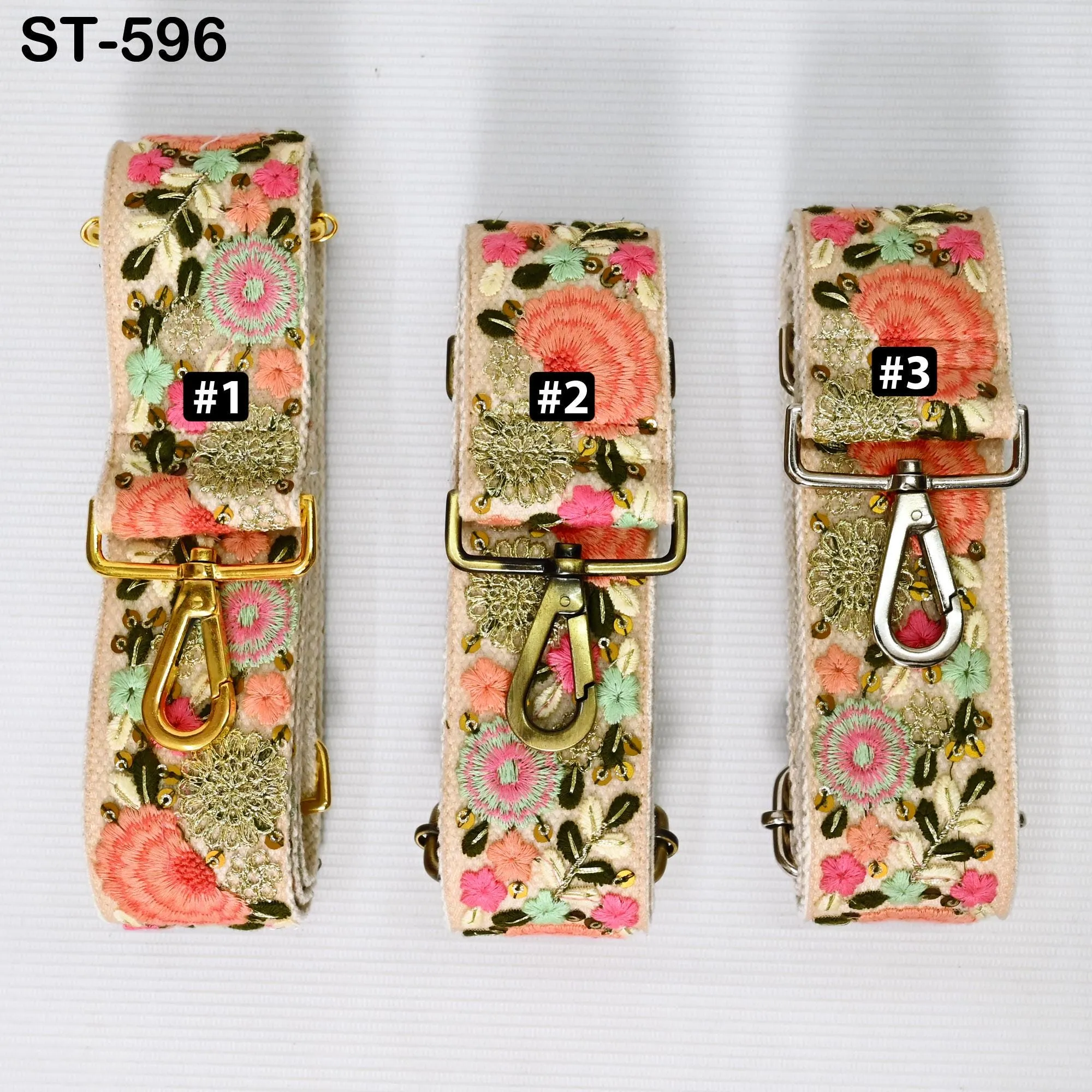 Embroidered Purse Strap Crossbody Strap for Purses Handbag Boho Bag Strap Floral Embroidery Replacement Strap Boho Guitar Strap Gift for her