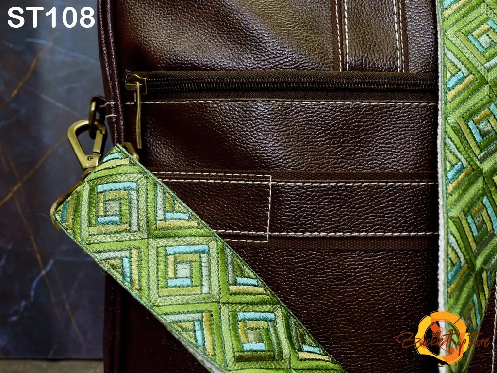 Embroidered Purse Strap Crossbody Strap Purses Messenger Bag Strap Embroidery Replacement Strap Boho Guitar Strap Handbag Strap gift for her