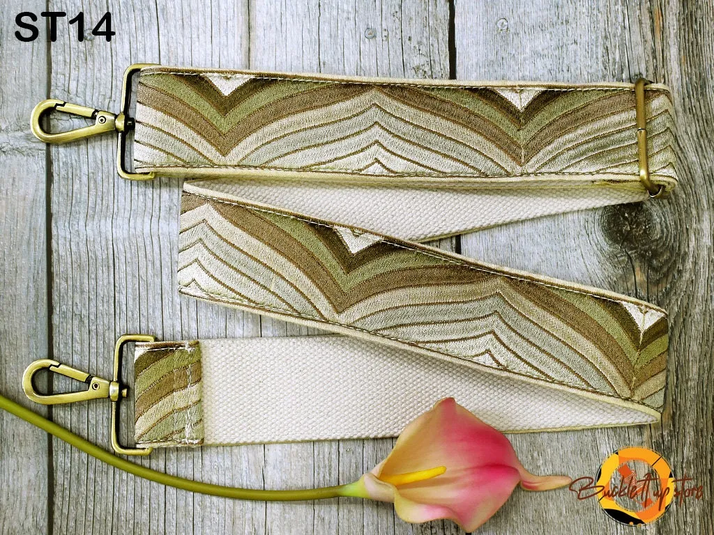 Embroidery Replacement Strap Purse Strap Crossbody Strap for Purses Embroidered Boho Bags Strap Boho Guitar Strap Handbag Strap gift for her
