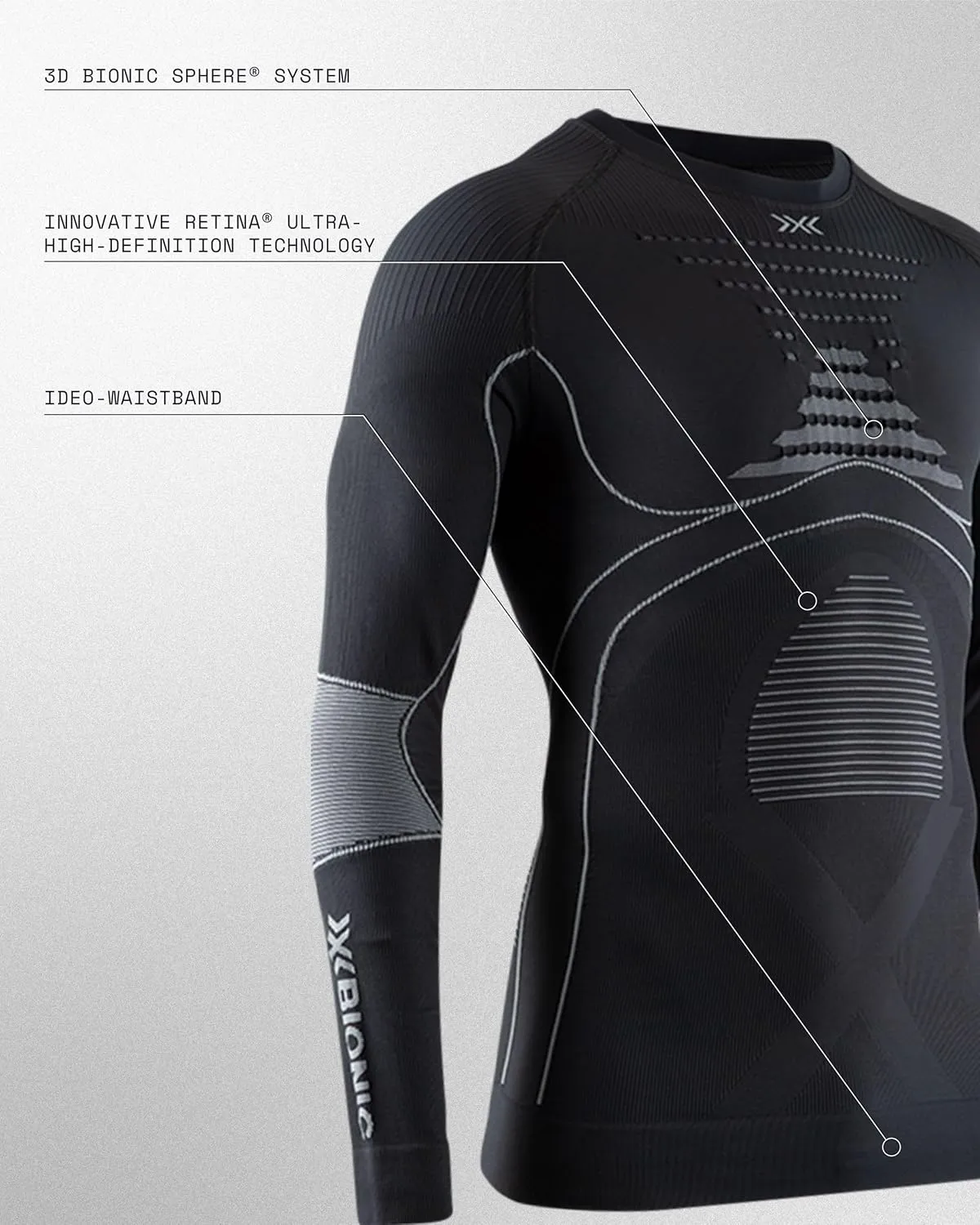 Energy Accumulator 4.0 Long Sleeve Sports Men Shirt Compression Round Neck